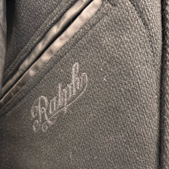 NWT Polo Ralph Lauren Dodgers Limited Ed. Black Wool/Leather Jacket SMALL - Picture 5 of 16